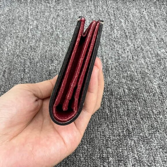 100% Authentic GUCCI Blooms Brown Canvas Wallet - Picture 4 of 12